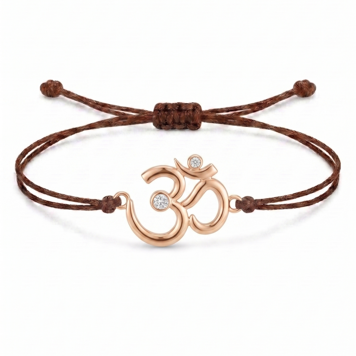 Sacred Om Charm Cord Bracelet