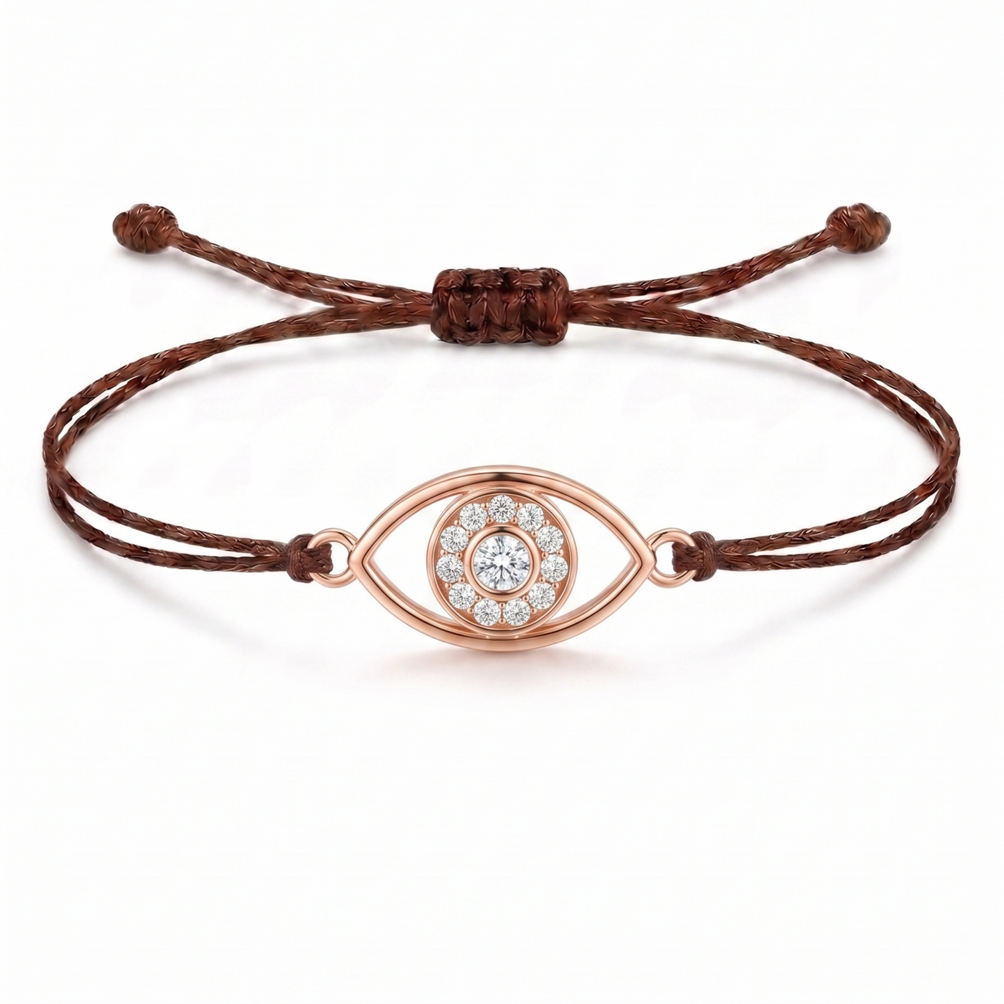 Evil Eye Charm Cord Bracelet
