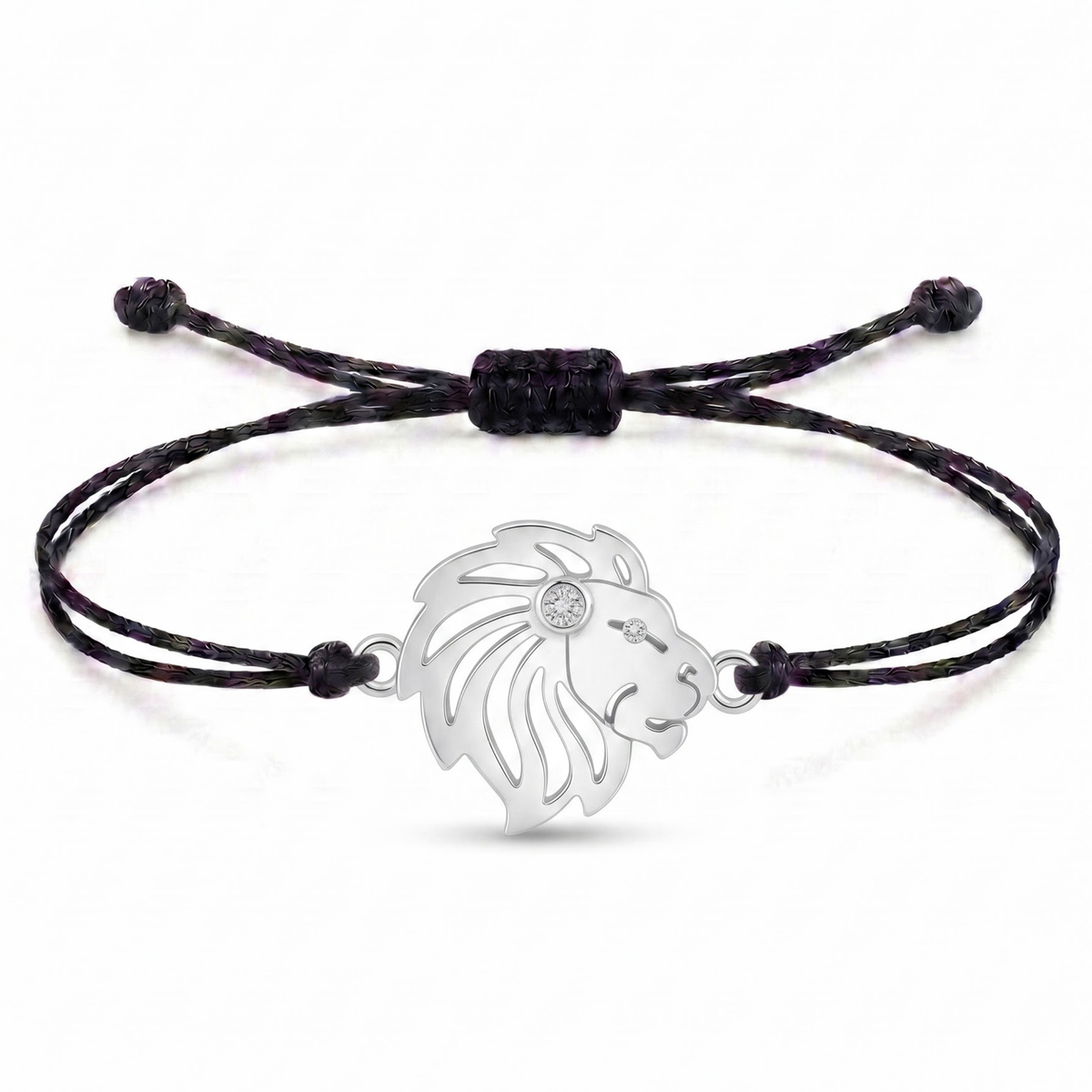 Majestic Lion Charm Cord Bracelet