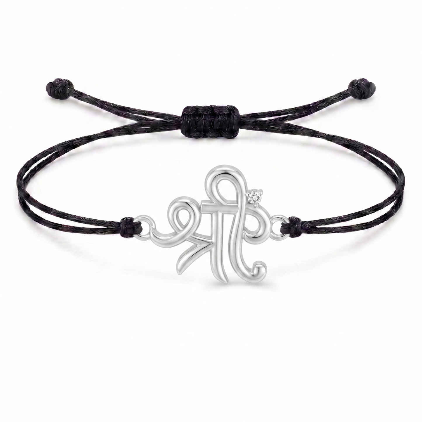 Shree Symbol Charm Cord Bracelet
