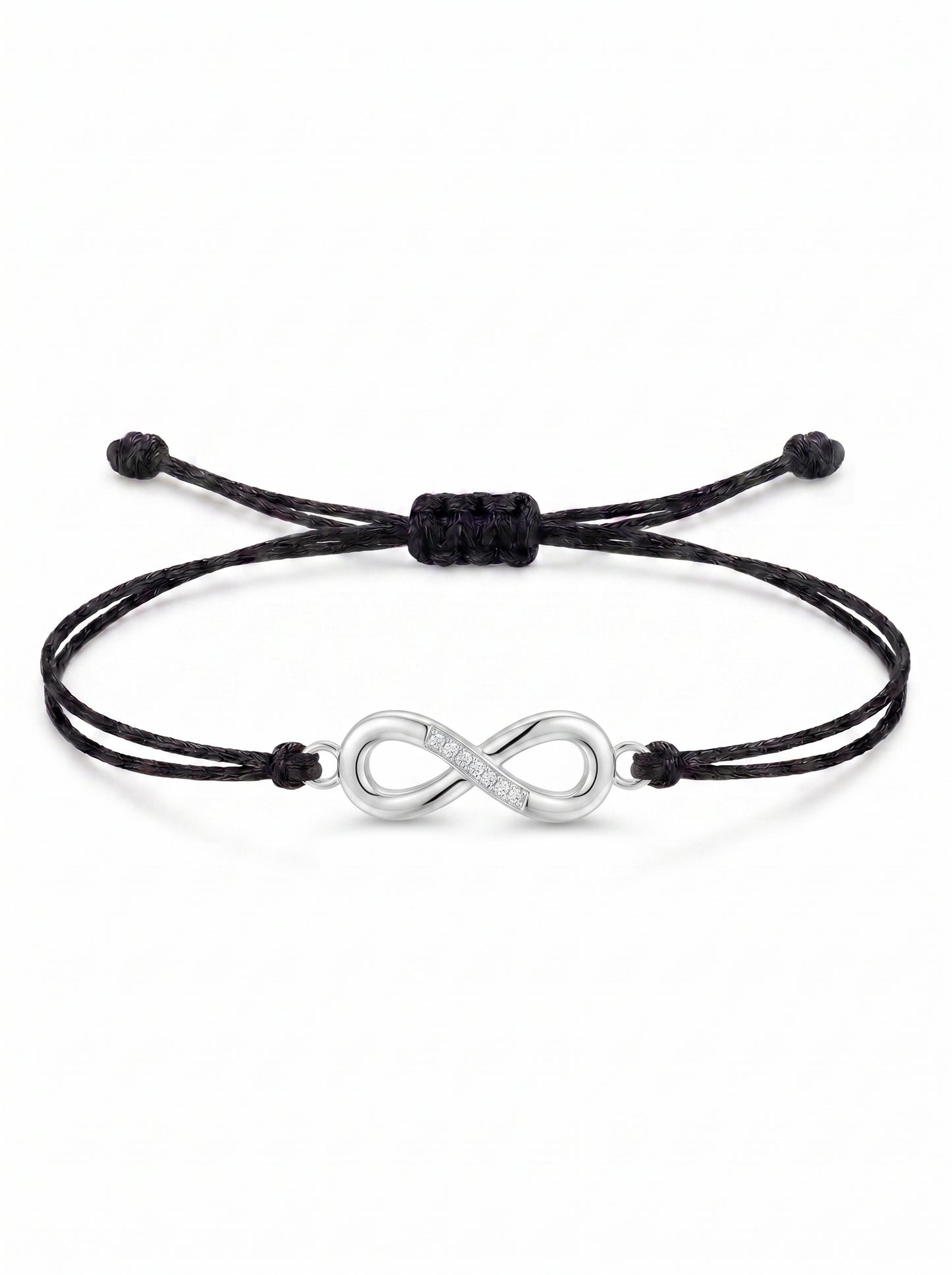 Infinity Charm Cord Bracelet