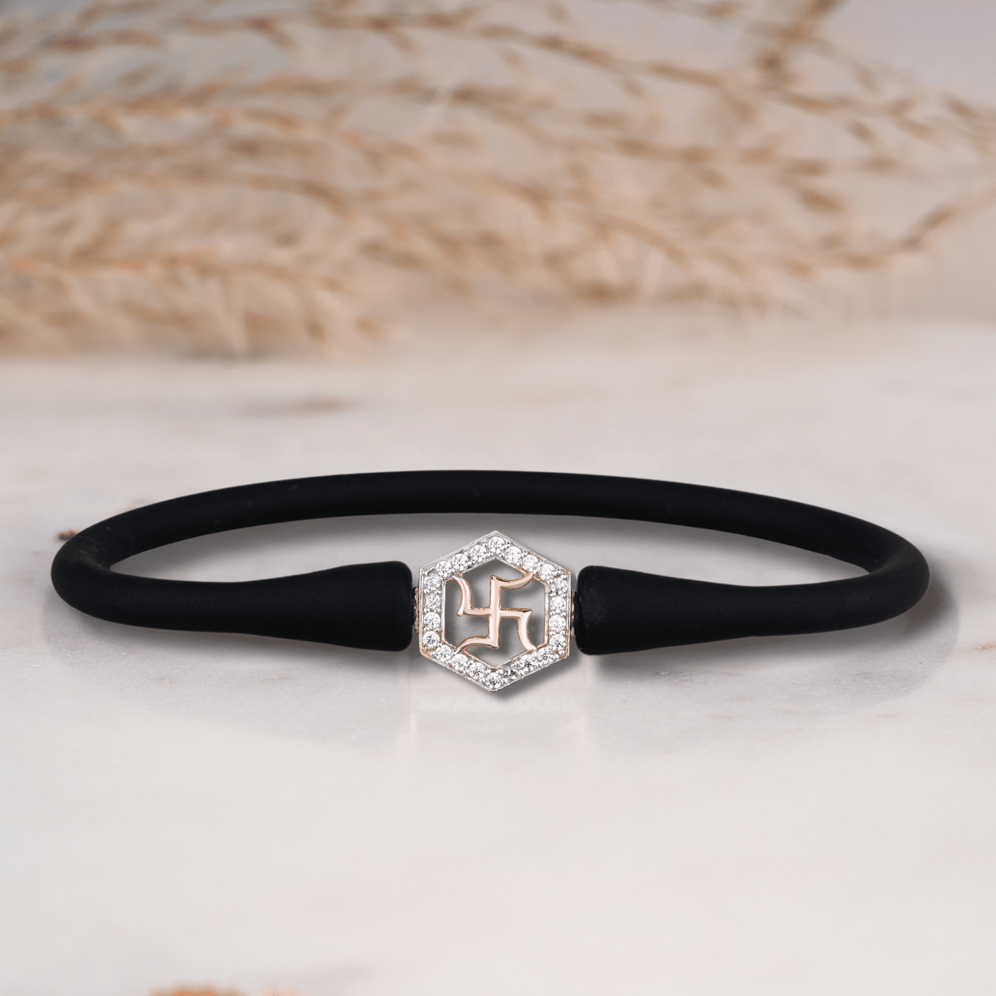 Swastik Charm Rakhi Bracelet