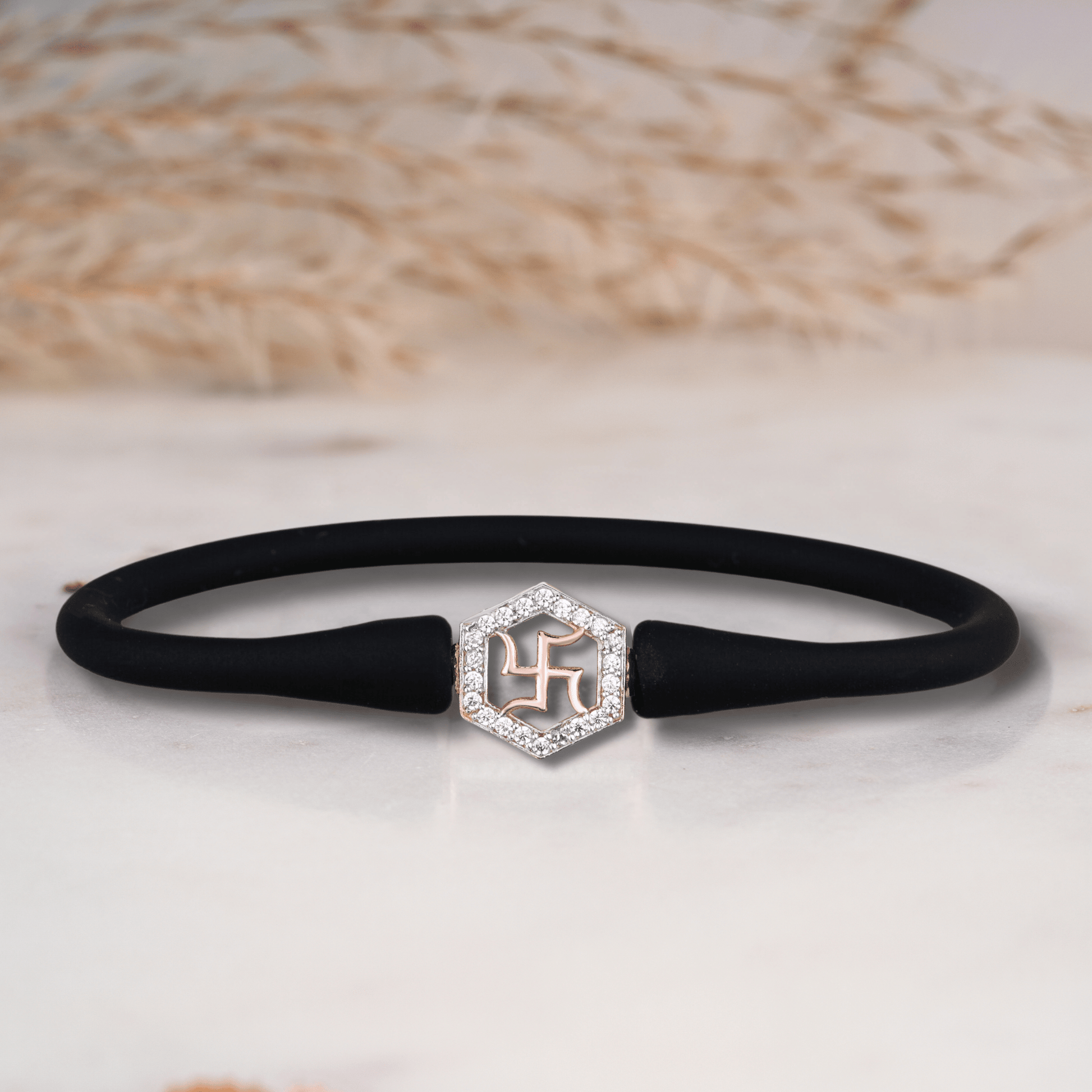 Swastik Charm Rakhi Bracelet