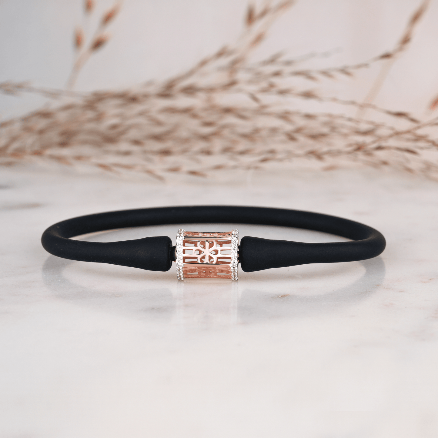 Flower Barrel Charm Rakhi Bracelet