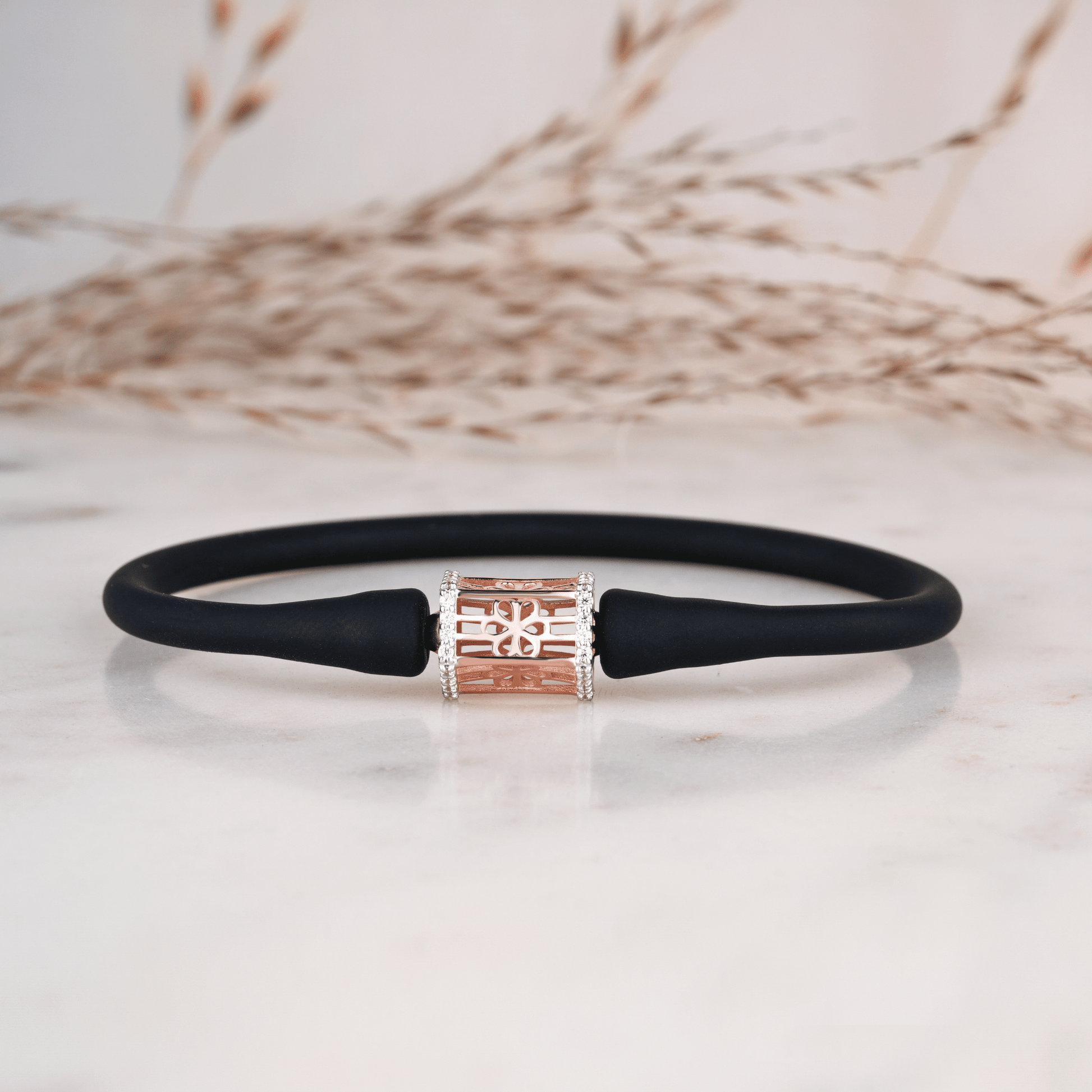 Flower Barrel Charm Rakhi Bracelet