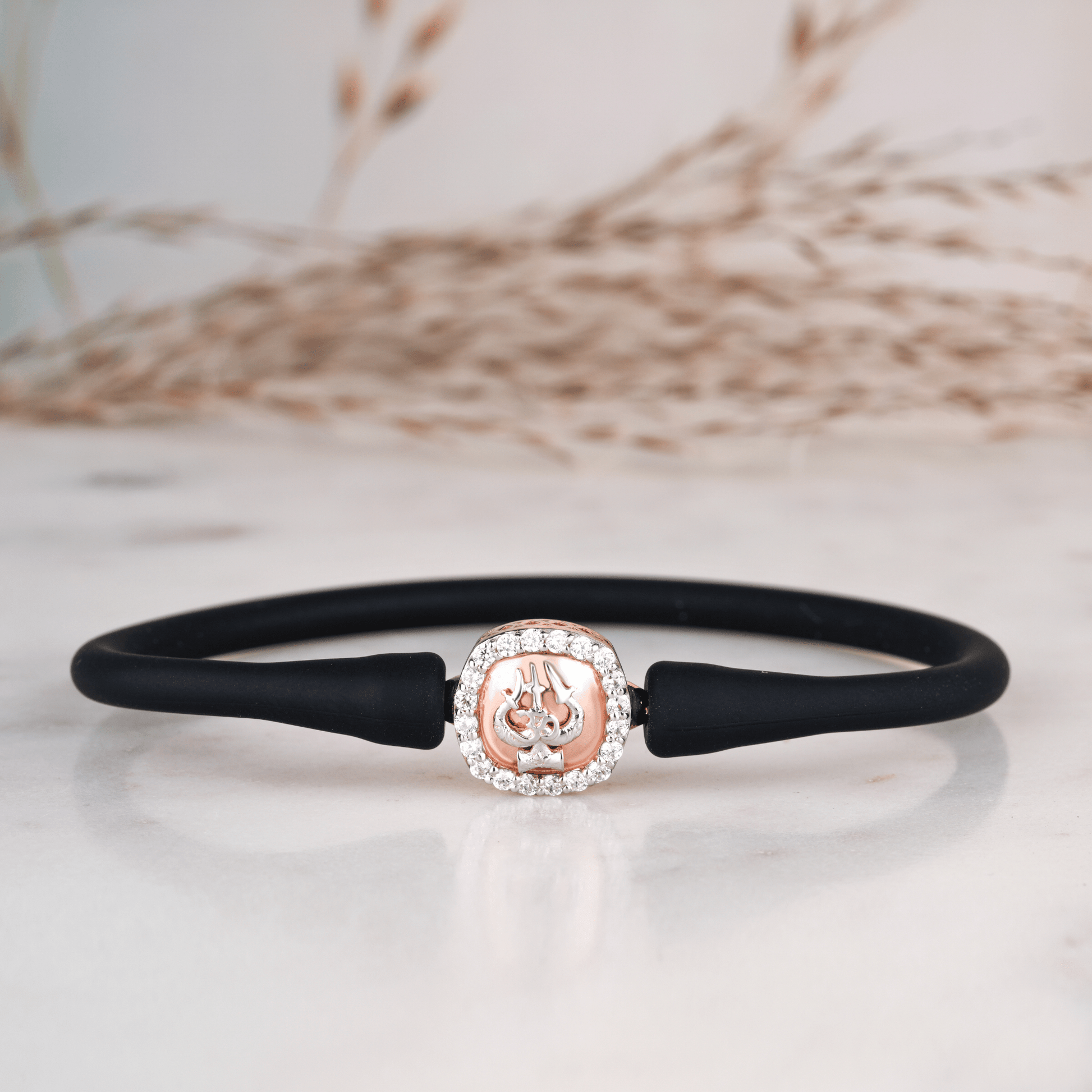 Trishula Charm Rakhi Bracelet