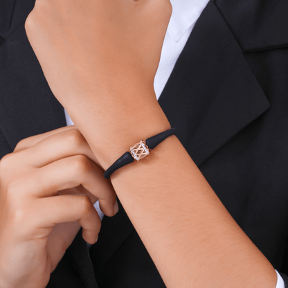 Cube Charm Rakhi Bracelet
