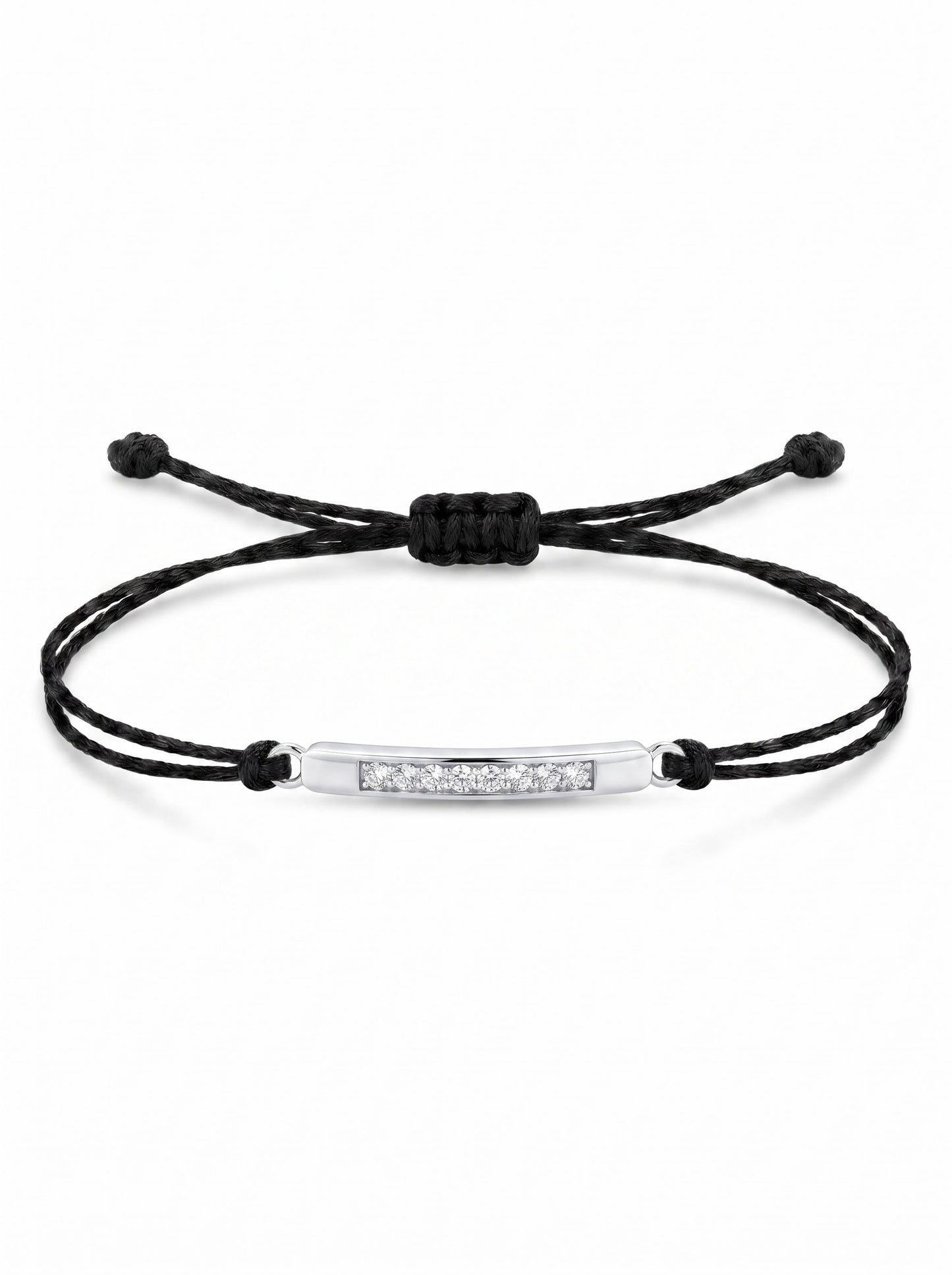 Bar Charm Cord Bracelet