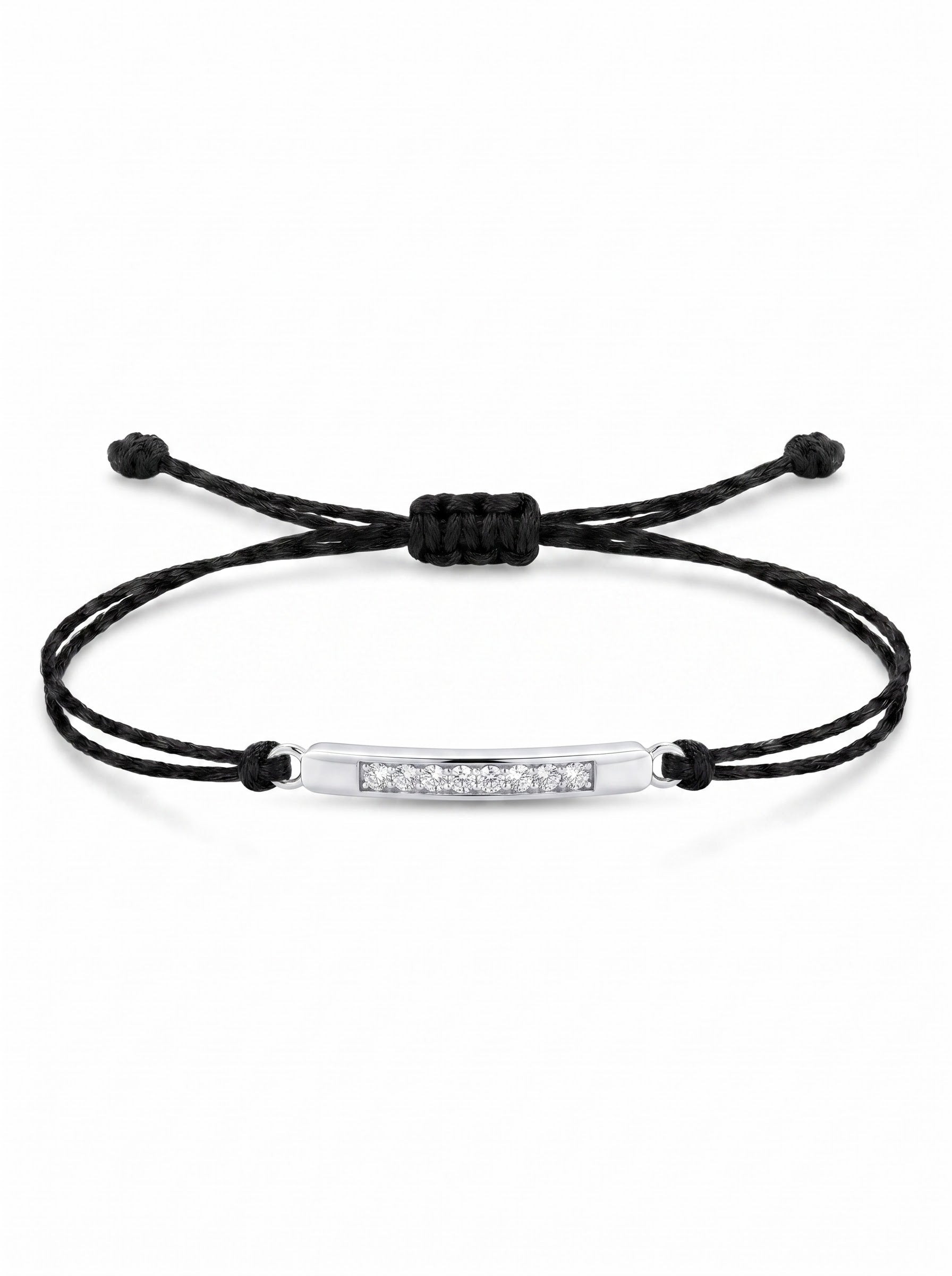 Bar Charm Cord Bracelet