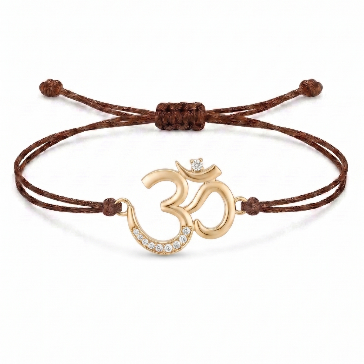Divine Om Charm Cord Bracelet