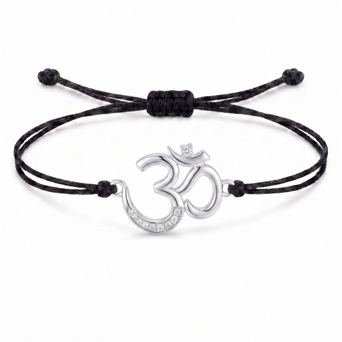 Divine Om Charm Cord Bracelet
