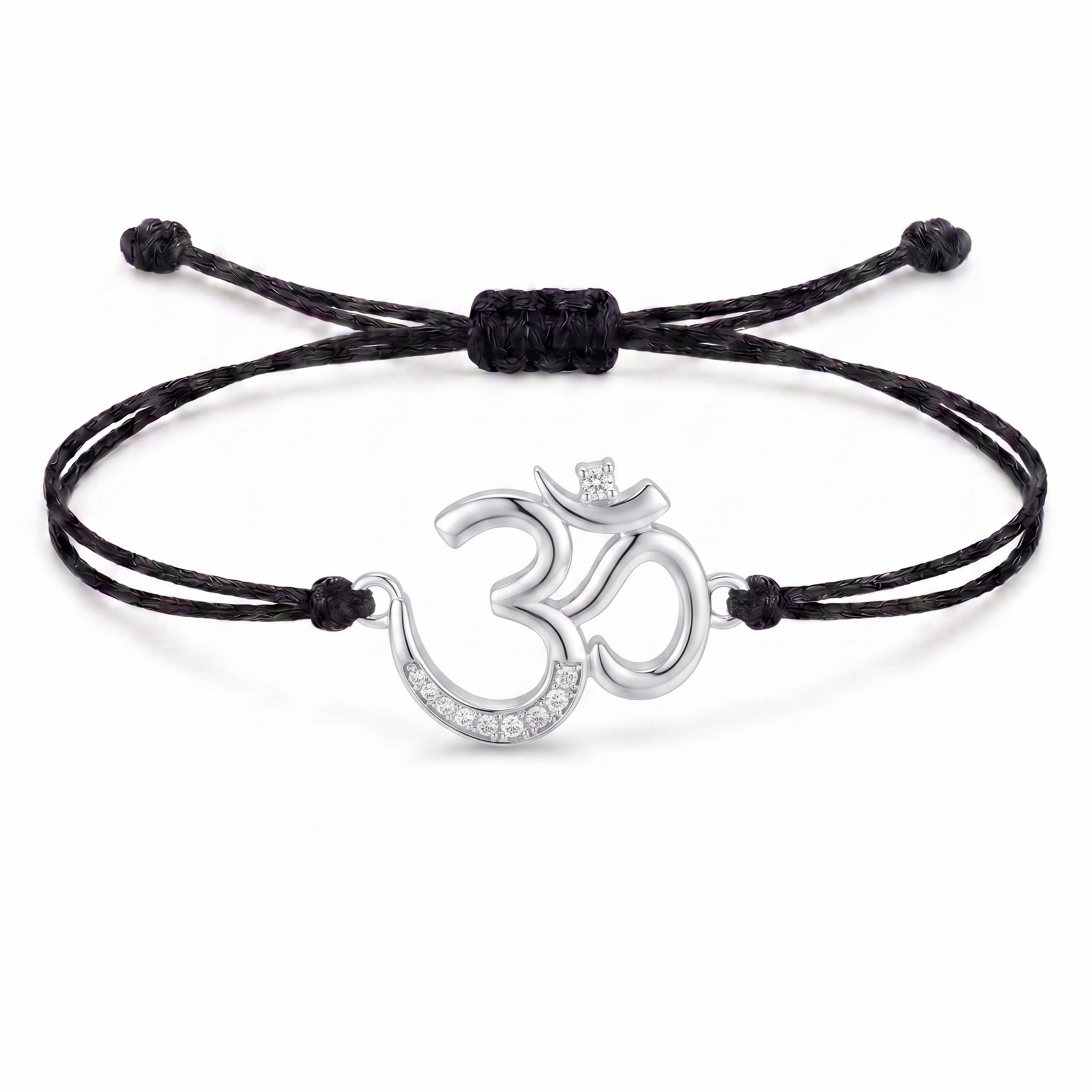 Divine Om Charm Cord Bracelet