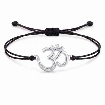 Divine Om Charm Cord Bracelet