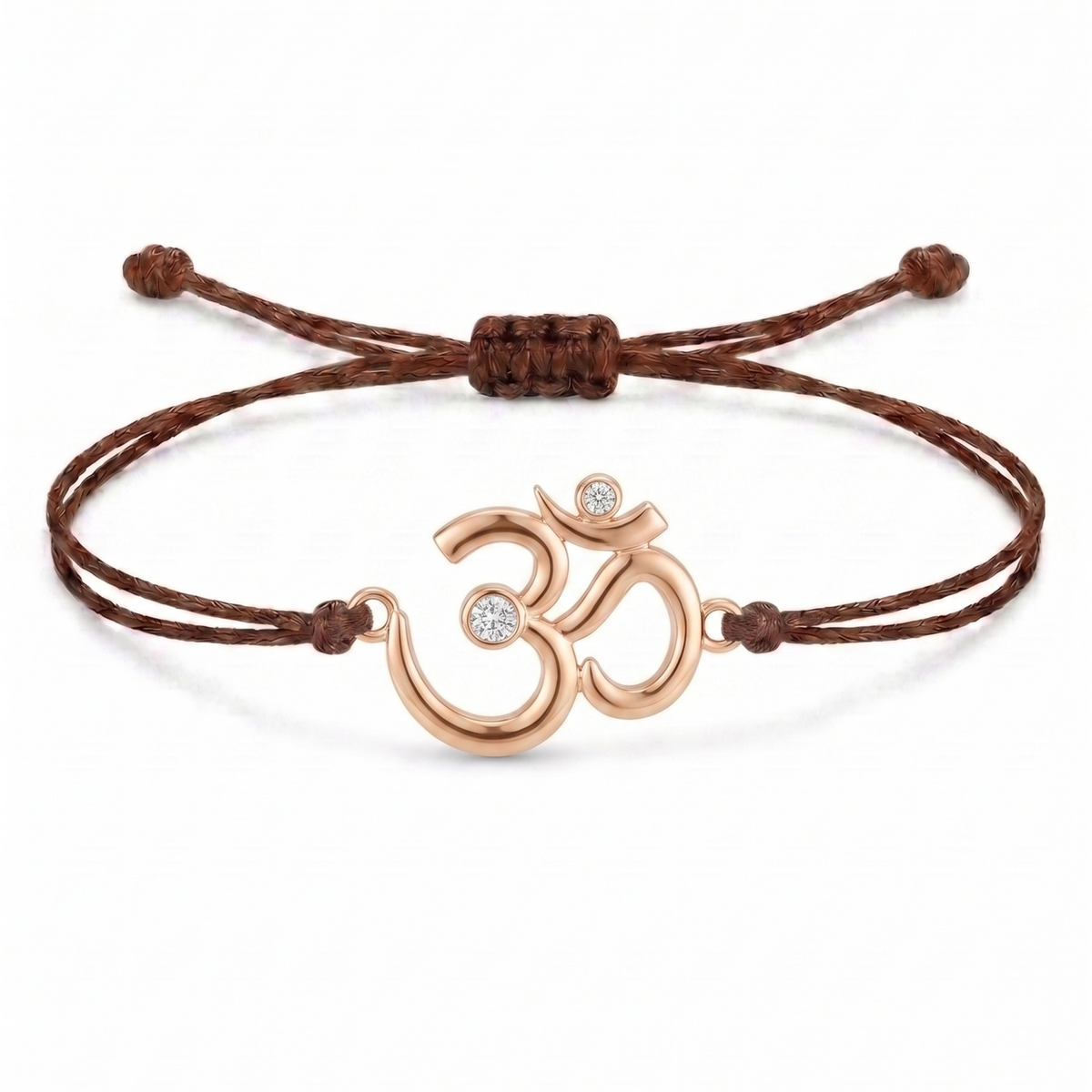 Sacred Om Charm Cord Bracelet