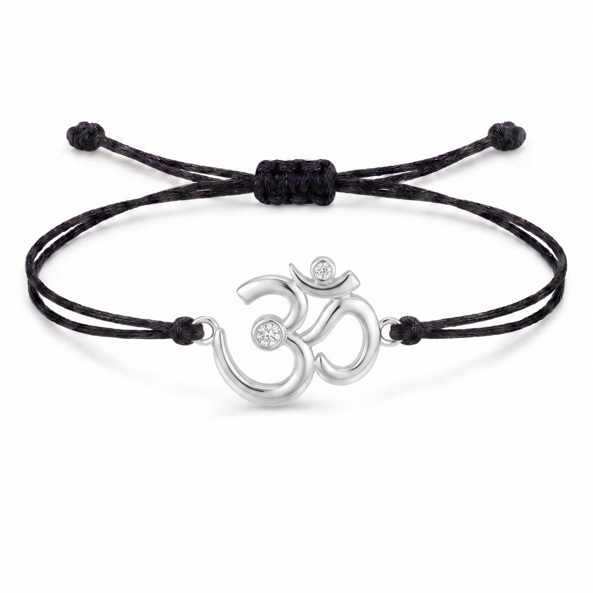 Sacred Om Charm Cord Bracelet