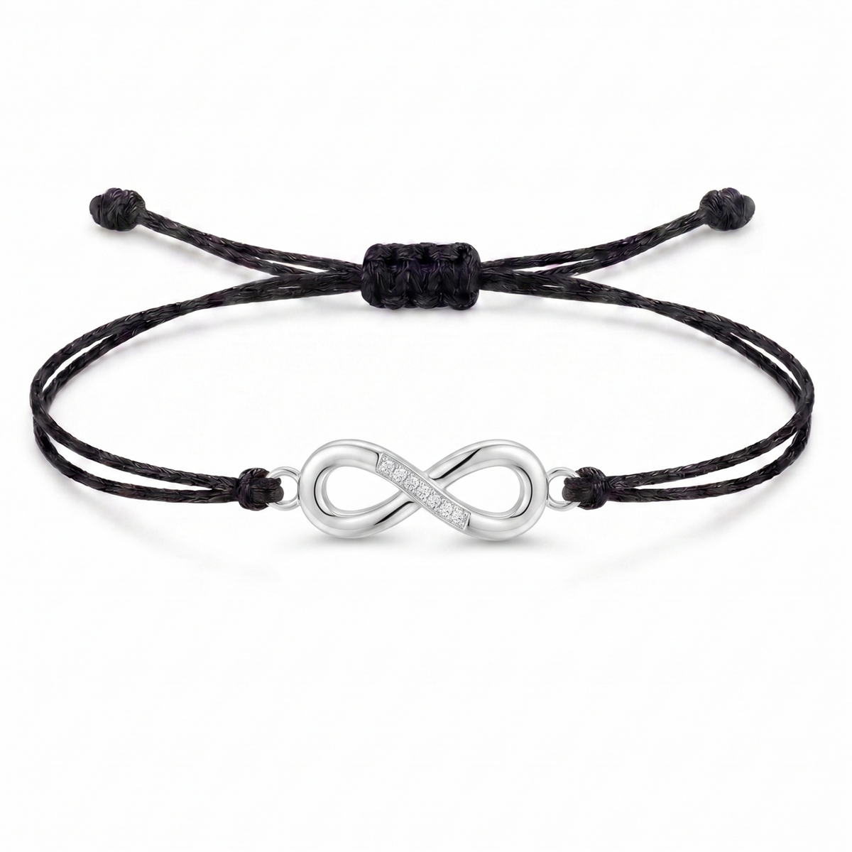 Infinity Charm Cord Bracelet
