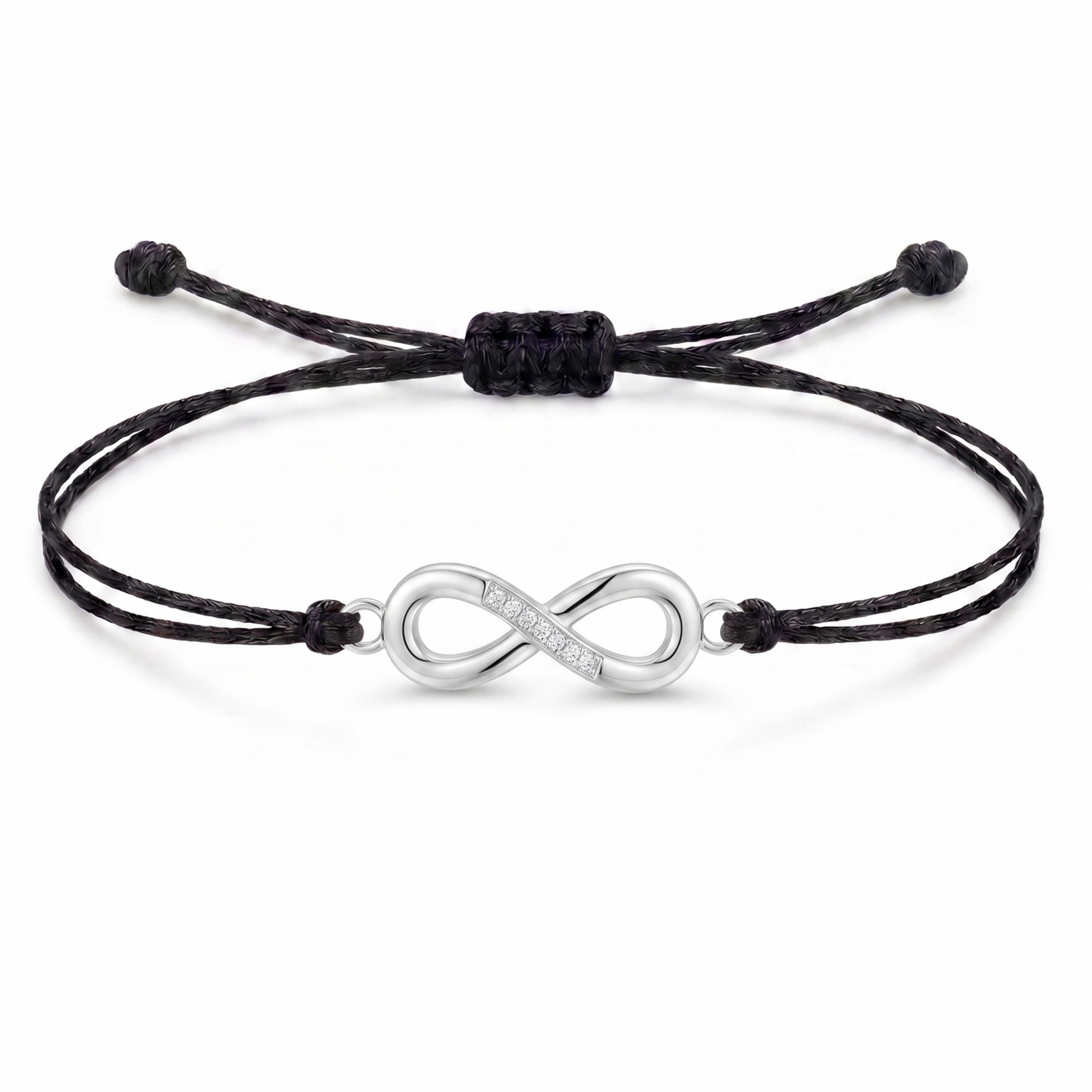 Infinity Charm Cord Bracelet