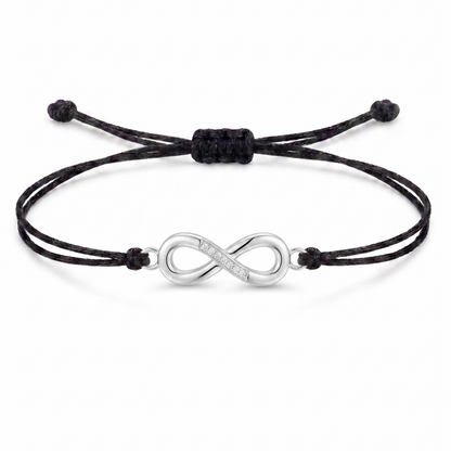 Infinity Charm Cord Bracelet