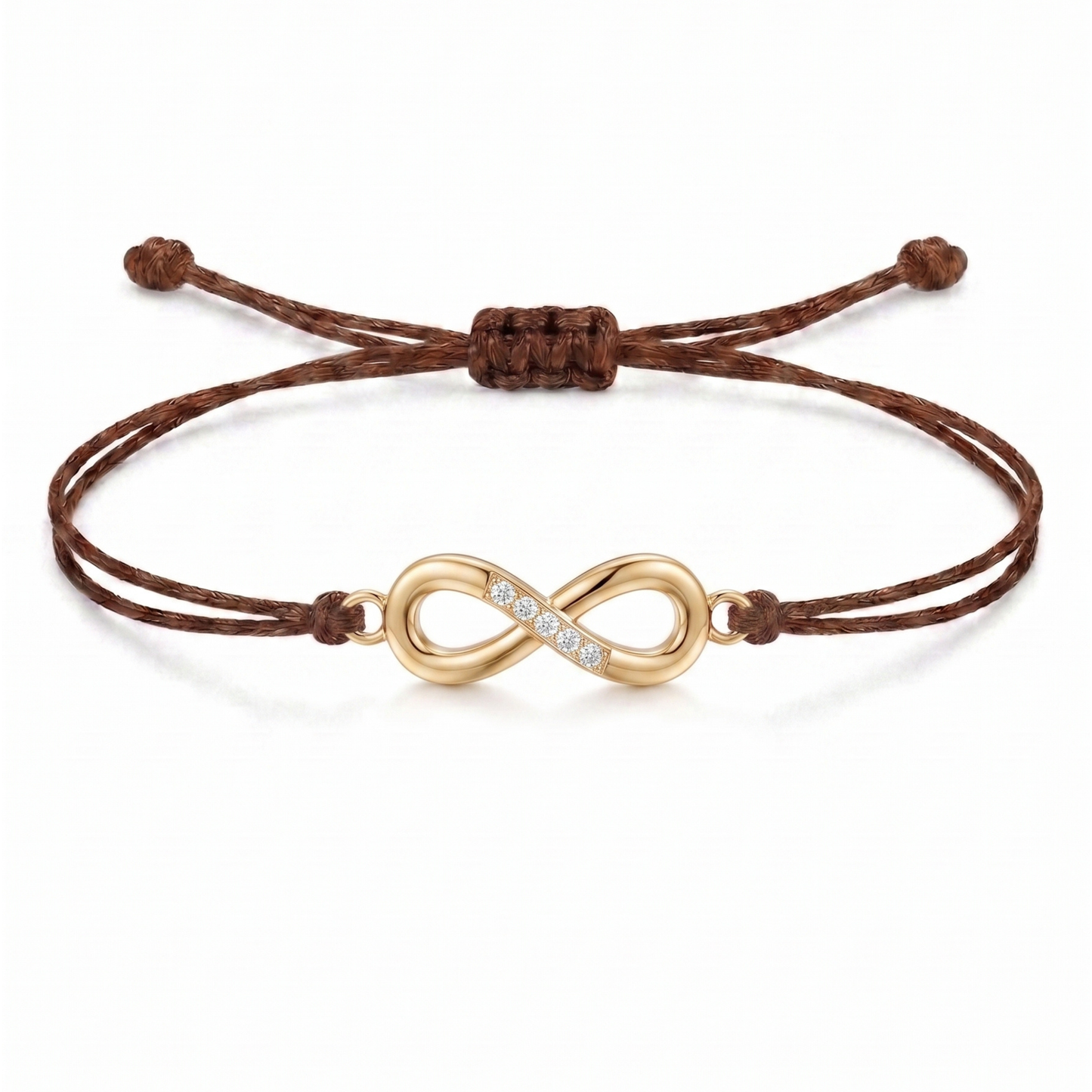 Infinity Charm Cord Bracelet