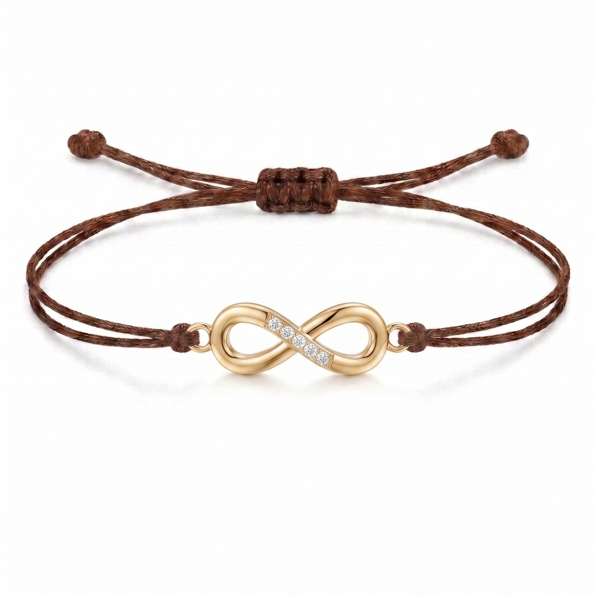 Infinity Charm Cord Bracelet