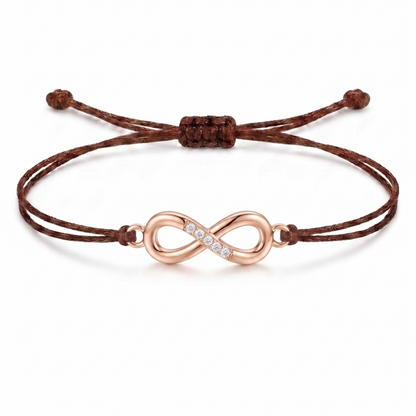 Infinity Charm Cord Bracelet