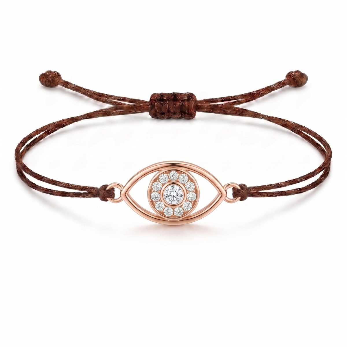 Evil Eye Charm Cord Bracelet