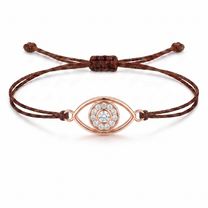 Evil Eye Charm Cord Bracelet