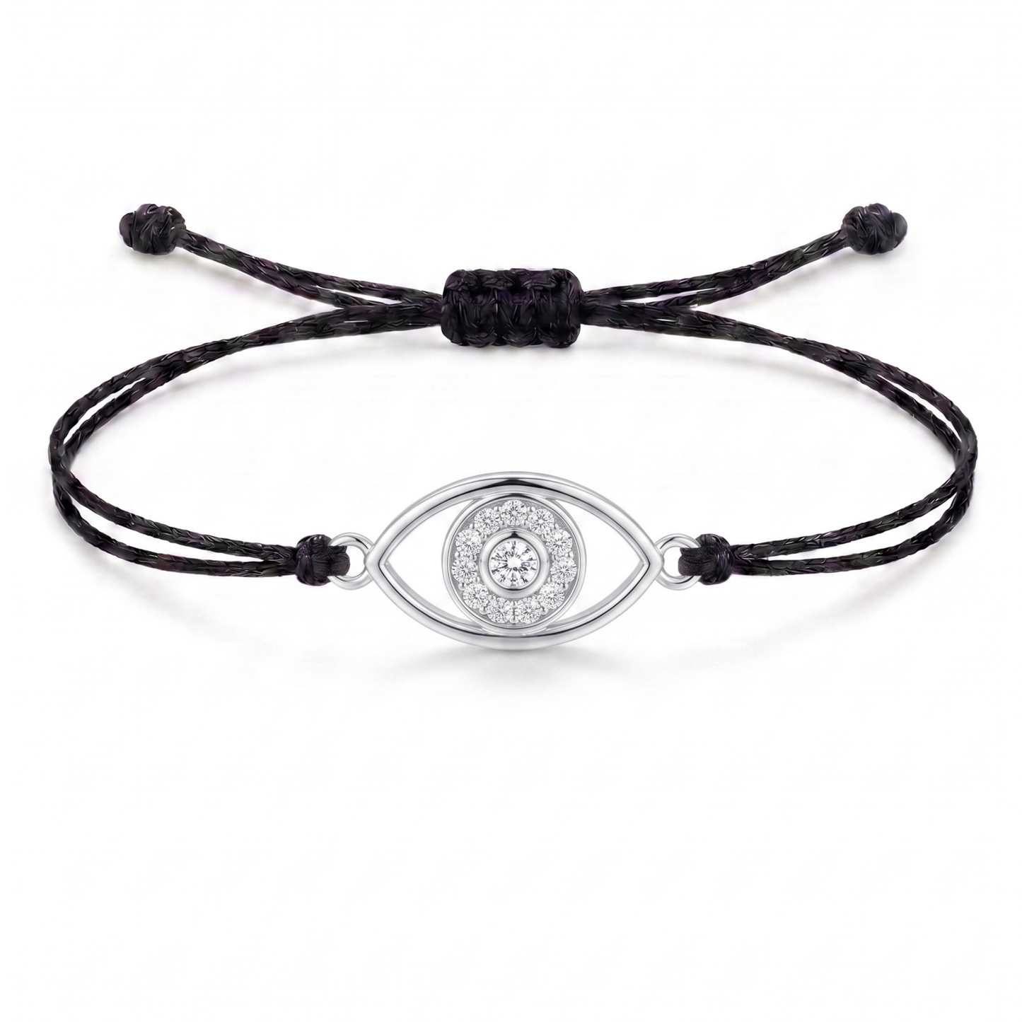 Evil Eye Charm Cord Bracelet
