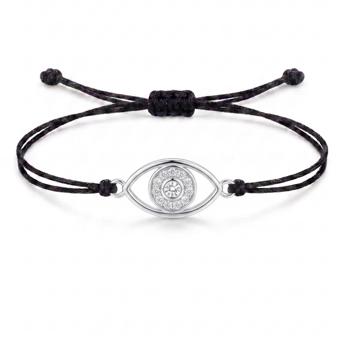 Evil Eye Charm Cord Bracelet