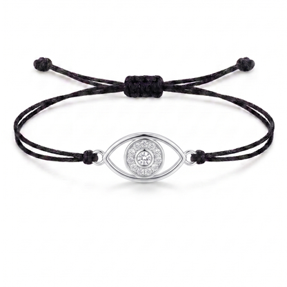 Evil Eye Charm Cord Bracelet