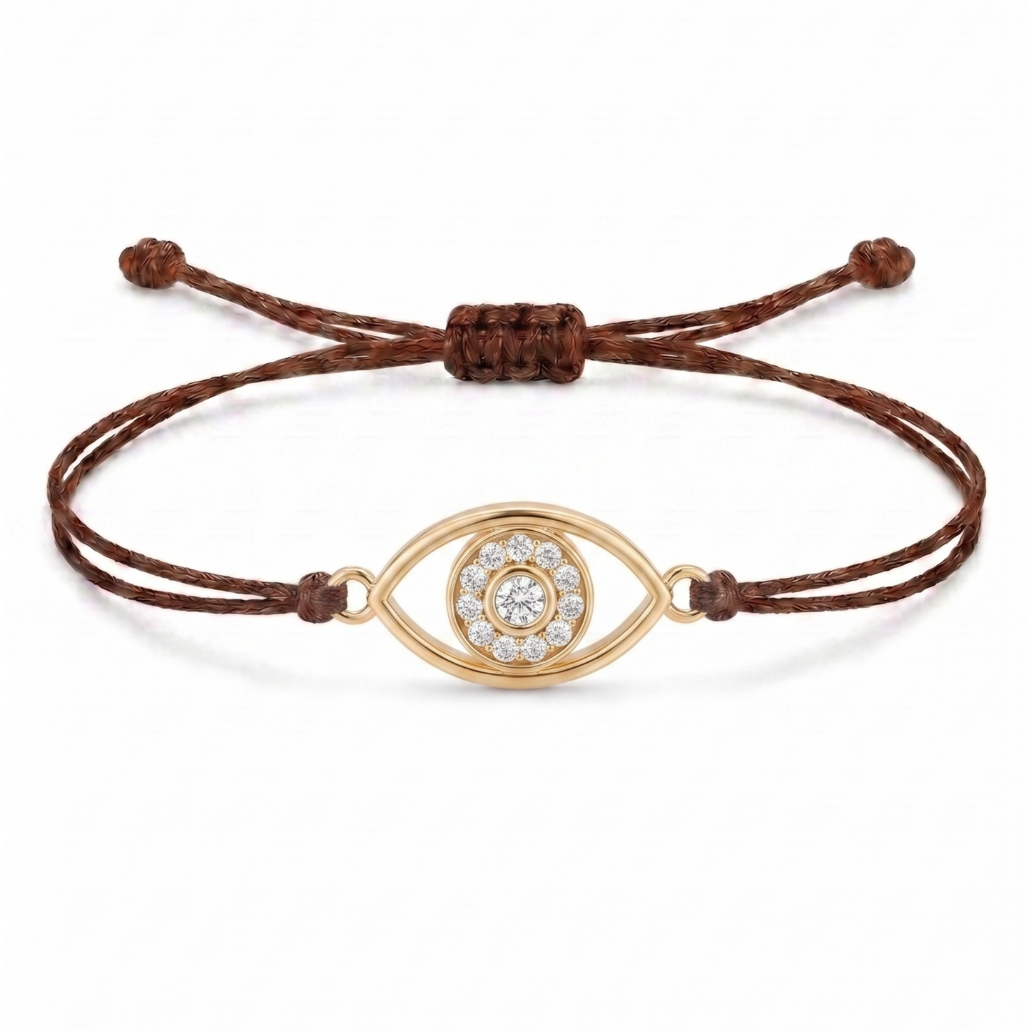 Evil Eye Charm Cord Bracelet