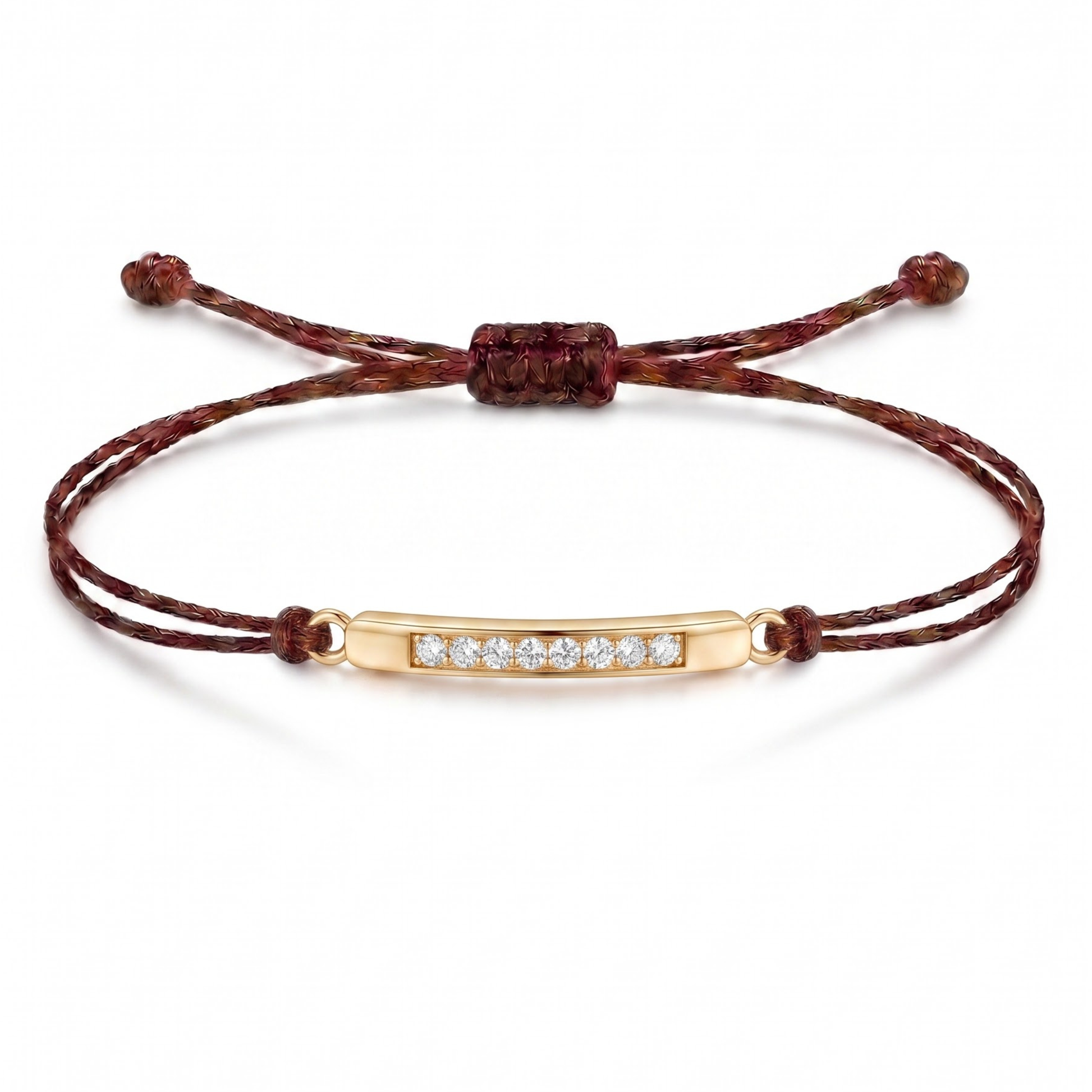 Bar Charm Cord Bracelet