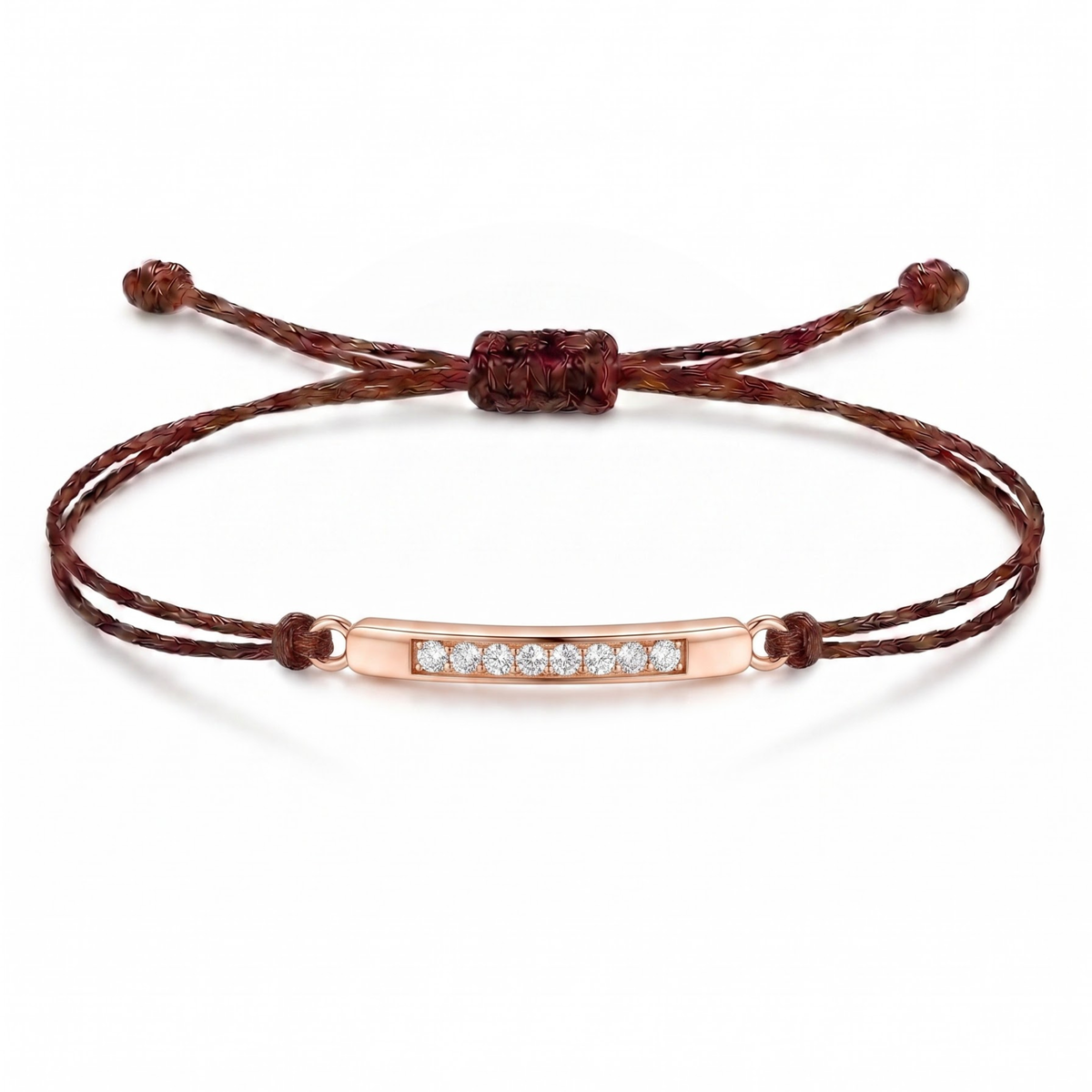 Bar Charm Cord Bracelet