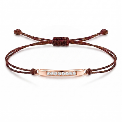Bar Charm Cord Bracelet
