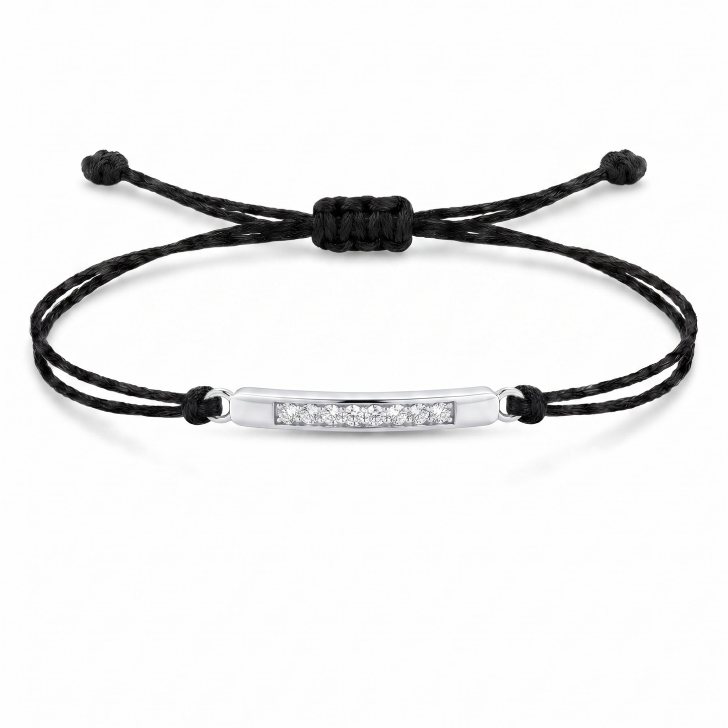 Bar Charm Cord Bracelet