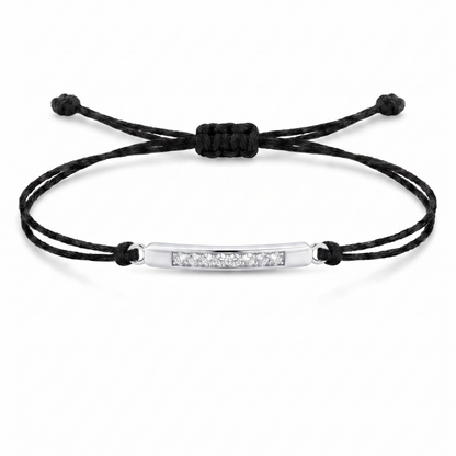 Bar Charm Cord Bracelet