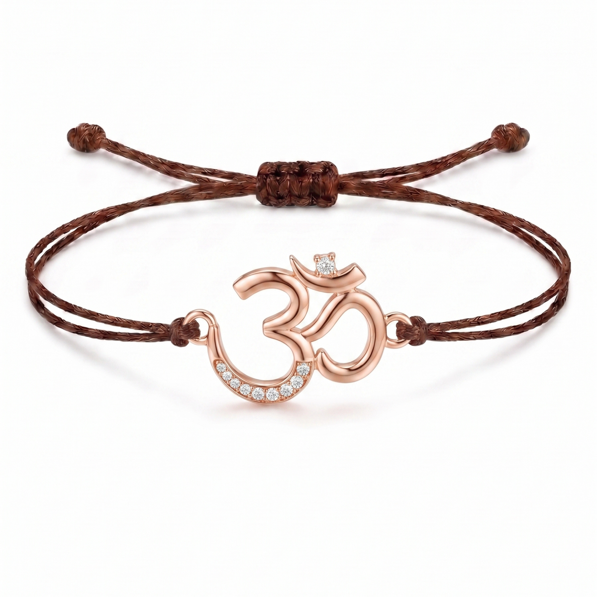Divine Om Charm Cord Bracelet