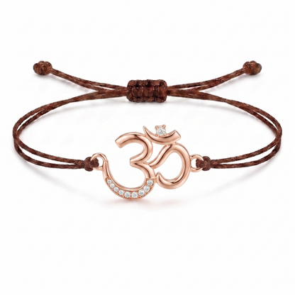 Divine Om Charm Cord Bracelet