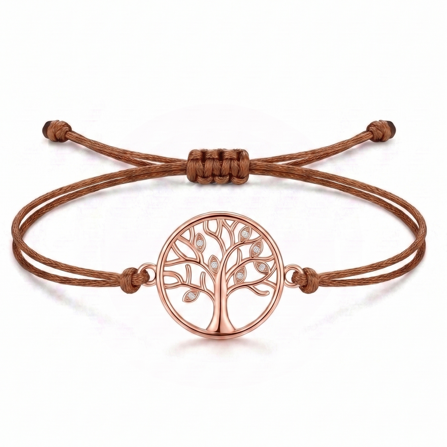 Harmony Tree Charm Cord Bracelet