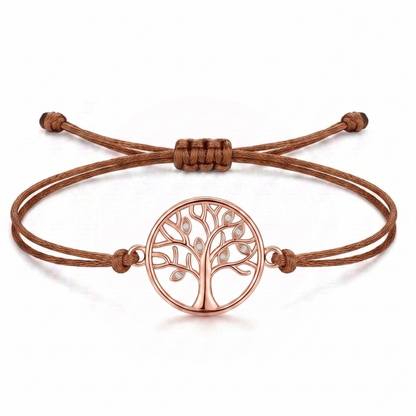 Harmony Tree Charm Cord Bracelet