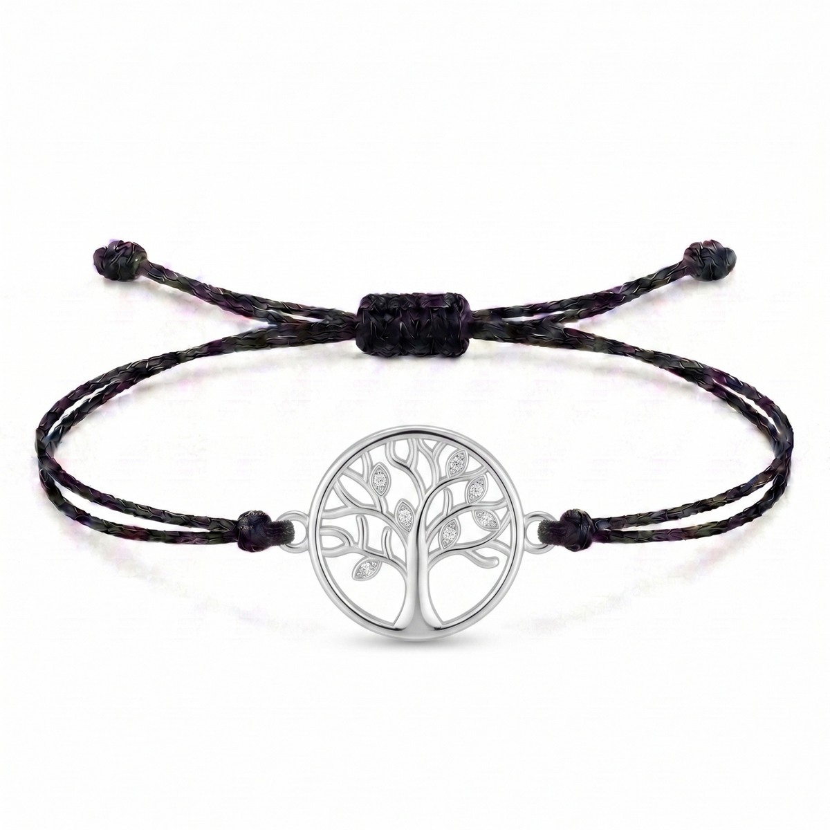 Harmony Tree Charm Cord Bracelet
