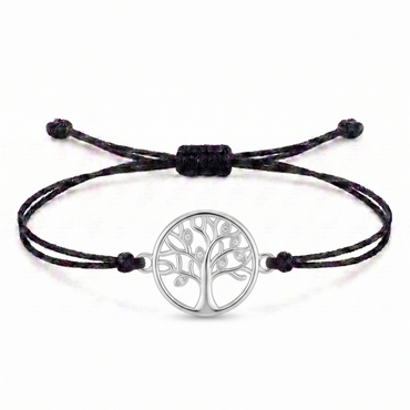 Harmony Tree Charm Cord Bracelet