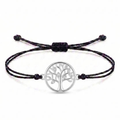 Harmony Tree Charm Cord Bracelet