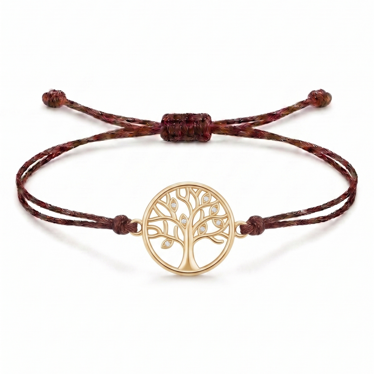 Harmony Tree Charm Cord Bracelet