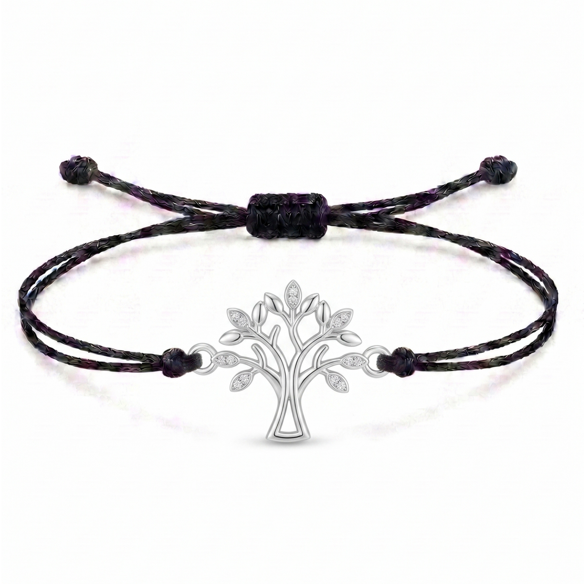 Flourishing Tree Charm Cord Bracelet