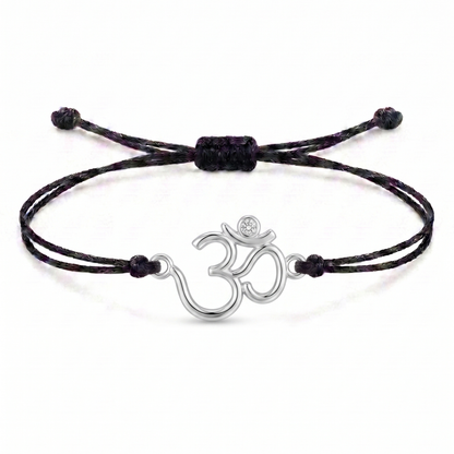 Om Divine Charm Cord Bracelet