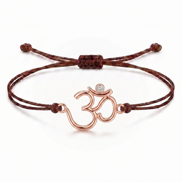 Om Divine Charm Cord Bracelet