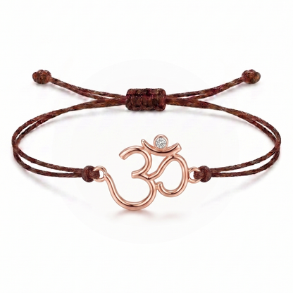 Om Divine Charm Cord Bracelet