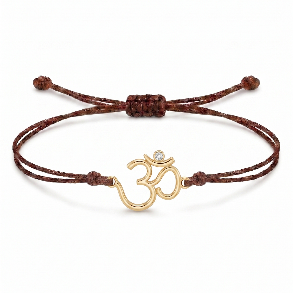 Om Divine Charm Cord Bracelet