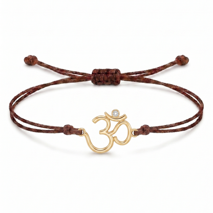Om Divine Charm Cord Bracelet